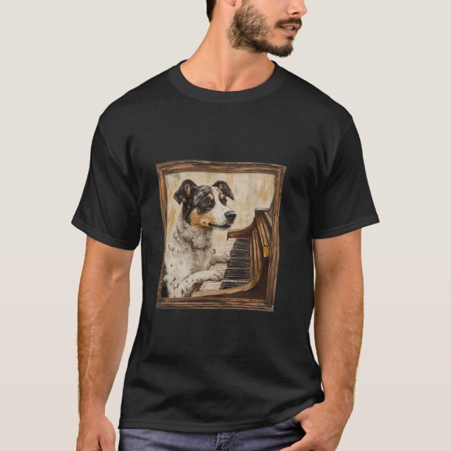 Camiseta Cão de Gado Piano Dog (Frente)