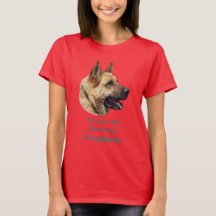 Camiseta Cão de german shepherd Alsatian