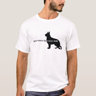 Camiseta Cão de german shepherd - quociente 240 da força da
