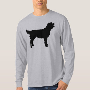 Camiseta Cão de Labradoodle (no preto)
