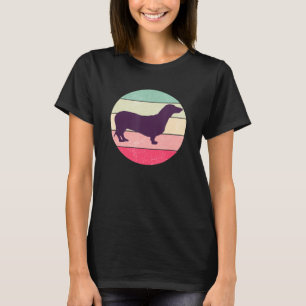 Camiseta Cão de linguiça de salsicha de cães retrô