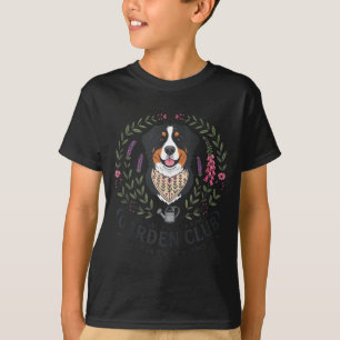 Camiseta cão de montanha de Berna mãe clube de jardinagem d