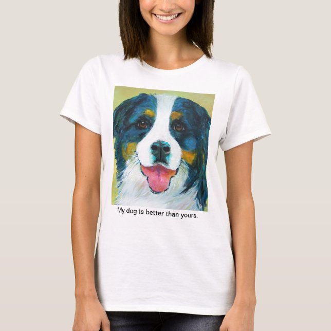 Camiseta Cão de montanha de Bernese (Frente)