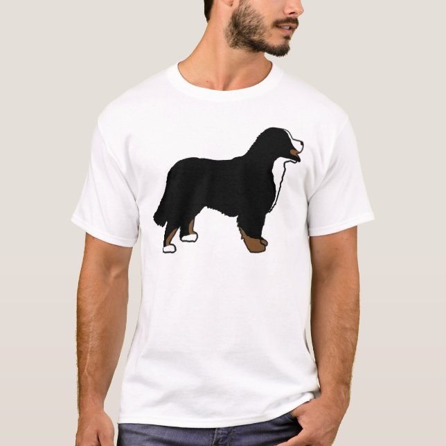 Camiseta Cão de montanha de Bernese Triclolor (Frente)