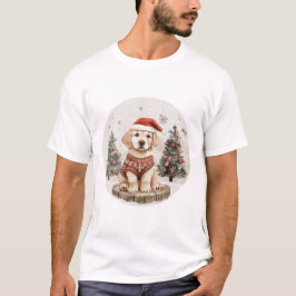 Camiseta Cão de Natal do Labrador Retriever
