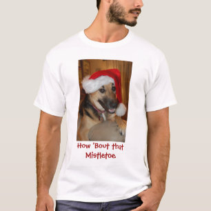 Camiseta Cão de Natal german shepherd