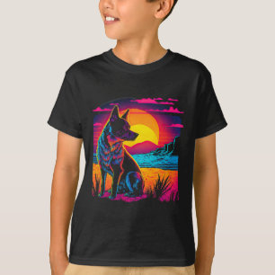 Camiseta Cão-de-Obra Australiano retrô estético 17