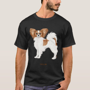 Camiseta Cão de Papillon Cinto 6