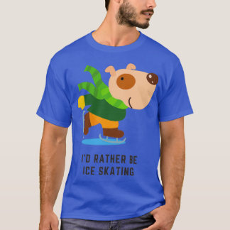 Camiseta Cão de patinação no gelo 1