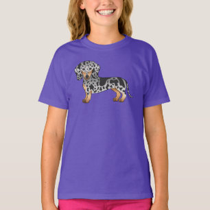 Camiseta Cão-De-Pé-Boca-Curto-De-Cabelo-Curto-Preto E-Barra
