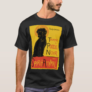 Camiseta Cão-de-Poodle Gigante e Bonito, Arte Francesa, Poo