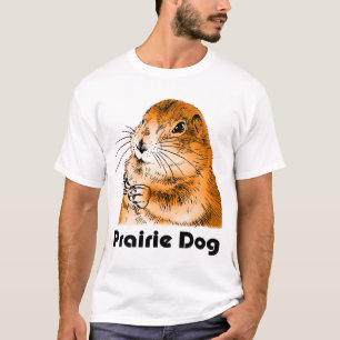 Camiseta cão de pradaria (figura traseira de A)