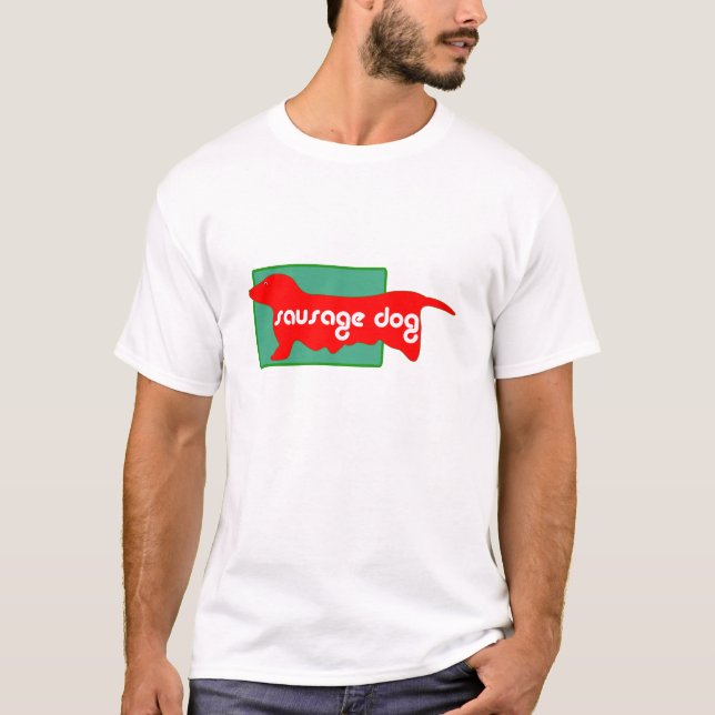 CAMISETA CÃO DE SALSICHA DACHSHOUND (Frente)