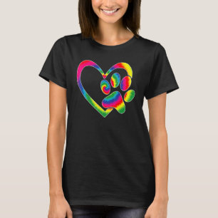 Camiseta Cão de Salvamento Animal Cão de Gato Impressão Cor