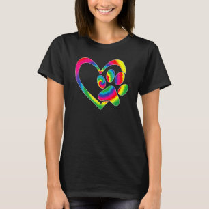 Camiseta Cão de Salvamento Animal Gato Pata Coração Impress