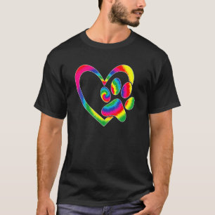 Camiseta Cão de Salvamento Animal Gato Pata Coração Impress