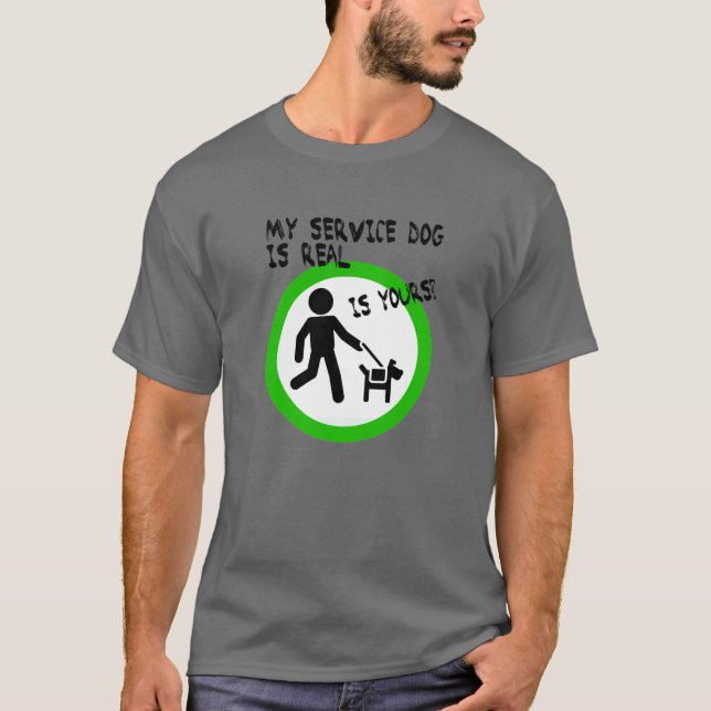 Camiseta Cão de serviço ADA T-Shirt (Frente)