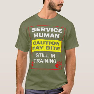 Camiseta Cão de Serviço no Treinamento Engraçado Cão de Tre