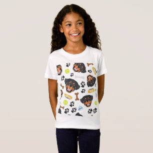Camiseta Cão de sorriso Rottweiler
