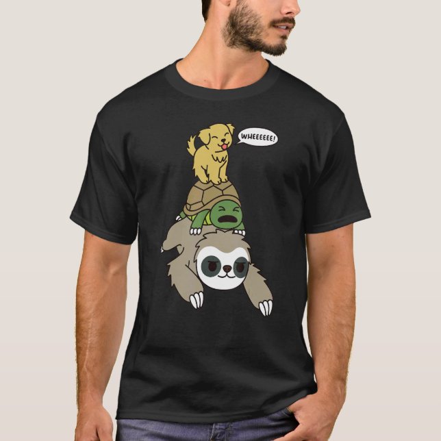 Camiseta Cão de Tartaruga da Loja do ouro Retriever (Frente)