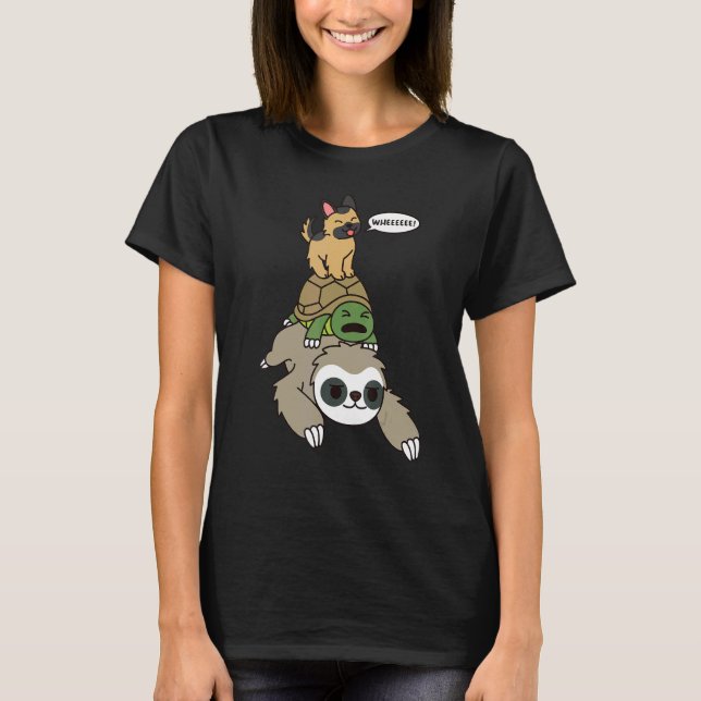 Camiseta Cão de Tartaruga german shepherd (Frente)