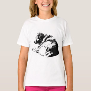 Camiseta Cão de Tinta Descansando Inspira Conforto Festivo