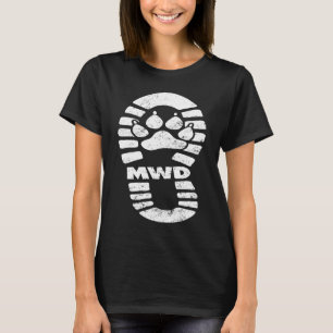 Camiseta Cão de Trabalho Militar MWD K9 Corps Manipuladores