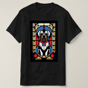 Camiseta cão de vidro colorido