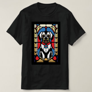 Camiseta cão de vidro colorido