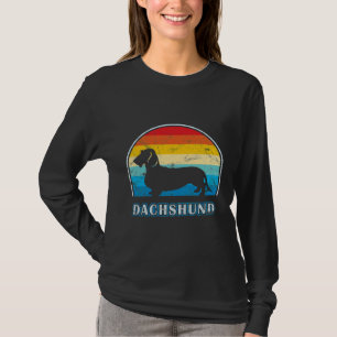 Camiseta Cão de Vintage com Dachshund Haired
