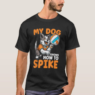 Camiseta Cão de Voleibol de Praia