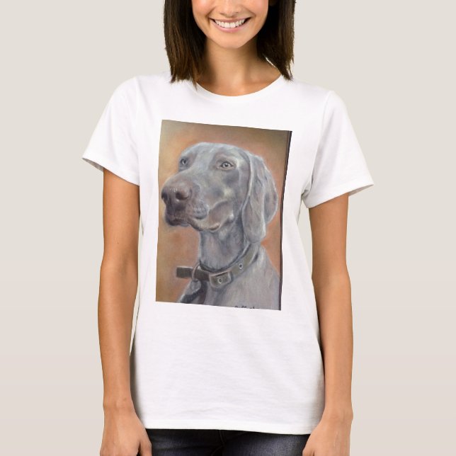 Camiseta Cão de Weimaraner (Frente)