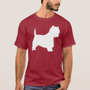 Camiseta Cão de Westie (branco)