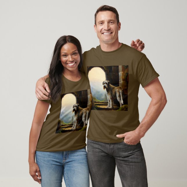 Camiseta Cão de Wolfhound Irlandês (Unissex)