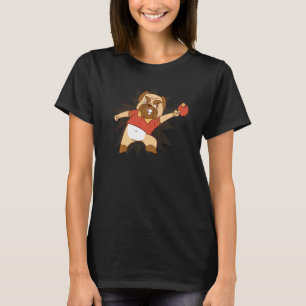 Camiseta Cão-Design-Pingpongue-mesa de-Tênis de-Cão-de-Cach