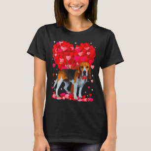 Camiseta Cão-Dia de os namorados Cachorro-Gafanhoto