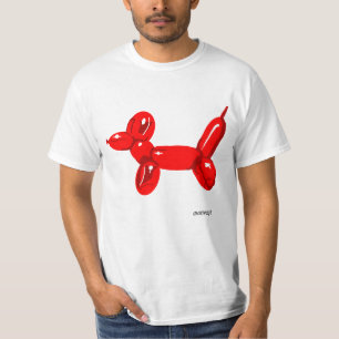 Camiseta Cão do balão - t-shirt branco