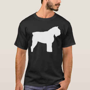 Camiseta Cão do DES Flandres de Bouvier (no branco)