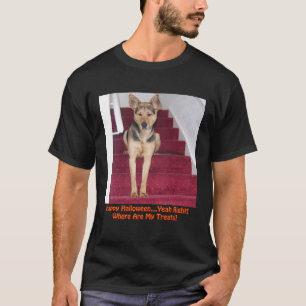 Camiseta Cão do Dia das Bruxas e nenhuns deleites