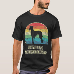 Camiseta cão do estilo greyhound italiano