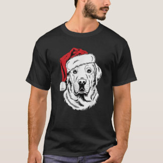 Camiseta Cão do Papai Noel Joyful Lab no Labrador Retriever