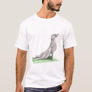Camiseta Cão do Weimaraner Yoga Meditação de Dose Zen Wo