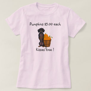 Camiseta Cão do Wiener da abóbora de outono da queda da