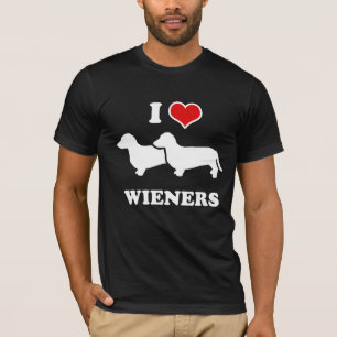 CAMISETA CÃO DO WIENER: EU AMO WIENERS