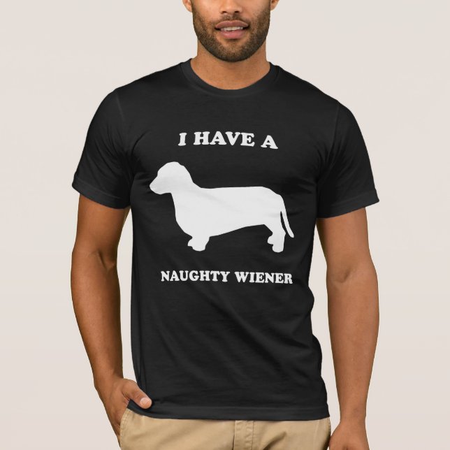 CAMISETA CÃO DO WIENER: MEU WIENER É IMPERTINENTE (Frente)