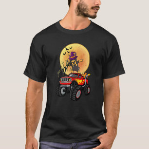 Camiseta Cão Doberman Dabbing Bruxa Caminhão Monstro Dia d