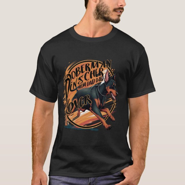 Camiseta Cão Doberman Pinscher  (Frente)