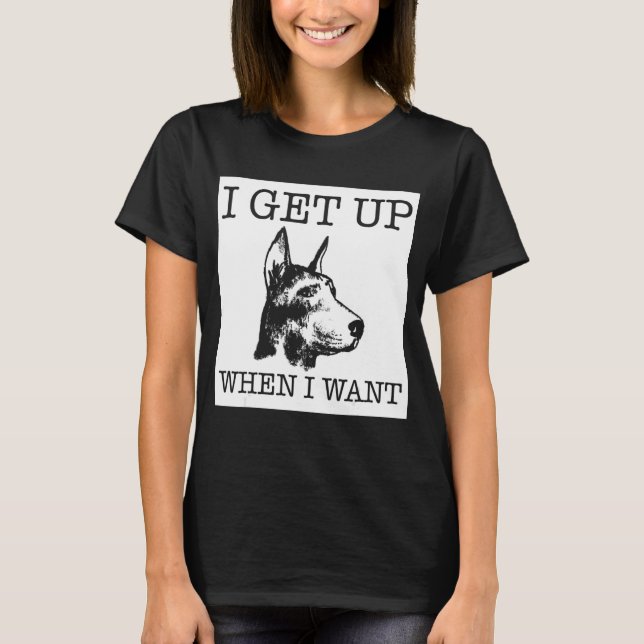 Camiseta Cão Doberman Pinscher (Frente)