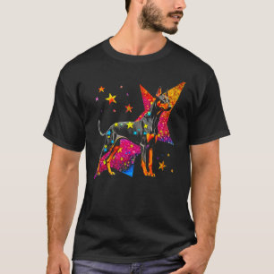 Camiseta Cão Doberman Pinscher Espaço Astrofísica
