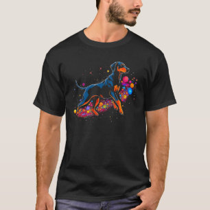 Camiseta Cão Doberman Pinscher na Ciência Espacial